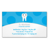 Sky Blue Dentist voor kinderen | Pediatrische tand Magnetisch Visitekaartje (Voorkant)