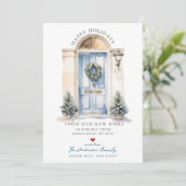 Sky Blue Doorway Nieuwe woning verhuizen Aankondiging (Staand voorkant)