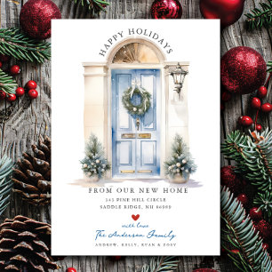 Sky Blue Doorway Nieuwe woning verhuizen Aankondiging