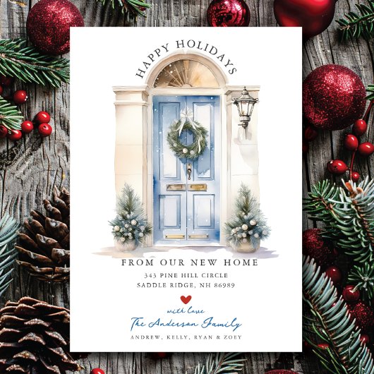 Sky Blue Doorway Nieuwe woning verhuizen Aankondiging