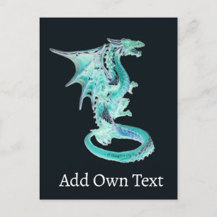 Sky Blue Dragon Briefkaart