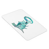 Sky Blue Dragon Horizontale Flexibele Fotomagneet Magneet (Rechterzijde)