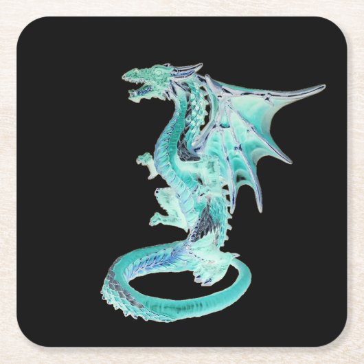 Sky Blue Dragon Onderzetter (Voorkant)