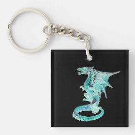 Sky Blue Dragon Sleutelhanger