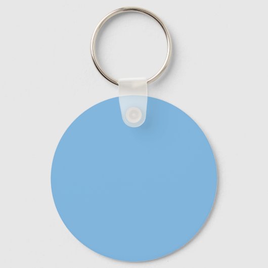 Sky Blue (effen kleur) Aero Sleutelhanger (Voorkant)