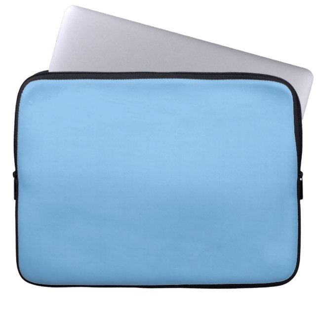 Sky Blue (effen kleur) Laptop Sleeve (Voorkant)
