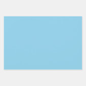 Sky Blue effen kleur Pastel Kleur Inpakpapier Vel (Voorkant 3)