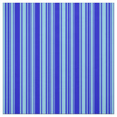 Sky Blue en Blue Colour Lined Pattern Stof (Swatch)