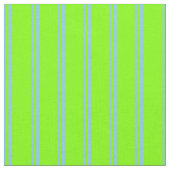 Sky Blue en Chartreuse Stripes Pattern Stof (Close Up)