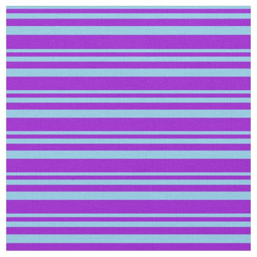 Sky Blue en Dark Violet Lines Pattern Stof (Close Up)
