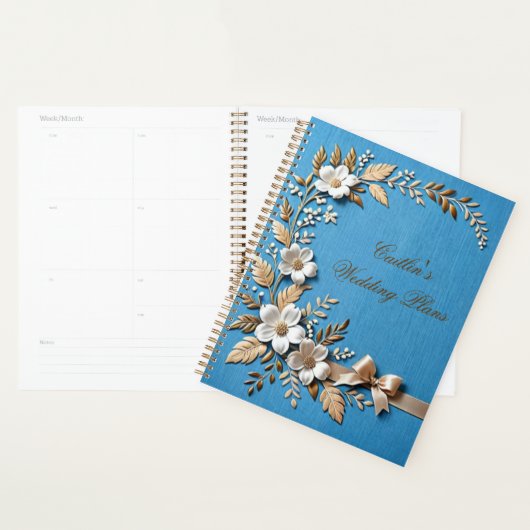 Sky Blue en linnen Planner (Display)