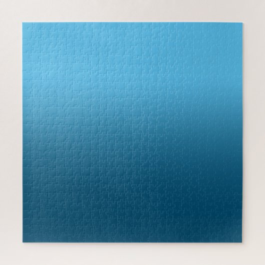 Sky Blue en Ocean Blue Ombre Legpuzzel (Verticaal)