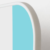 Sky Blue en White Gestreepte Pickleball Paddle (Links Detail)