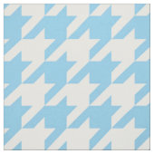 Sky Blue en White Houndstooth Fabric Stof (Swatch)