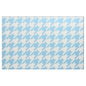 Sky Blue en White Houndstooth Fabric Stof (Fat Quarter)
