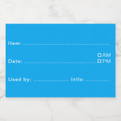 Sky Blue Etiketten voor Thuis en Keuken (Enkel label)