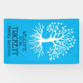 Sky Blue Family Reunion - overzicht Spandoek (Horizontaal)