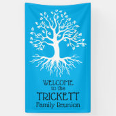 Sky Blue Family Reunion - overzicht  Spandoek (Verticaal)
