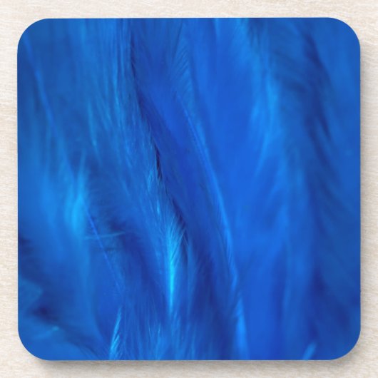 Sky Blue Feathers en down Drankjes Onderzetter (Voorkant)