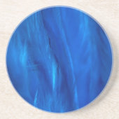 Sky Blue Feathers en down Zandsteen Onderzetter (Voorkant)