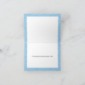 Sky Blue Floral Quinceanera Hartelijk dank (Binnen)