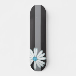 Sky Blue Floral Racing Tribal Daisy Tattoo Patroon Persoonlijk Skateboard