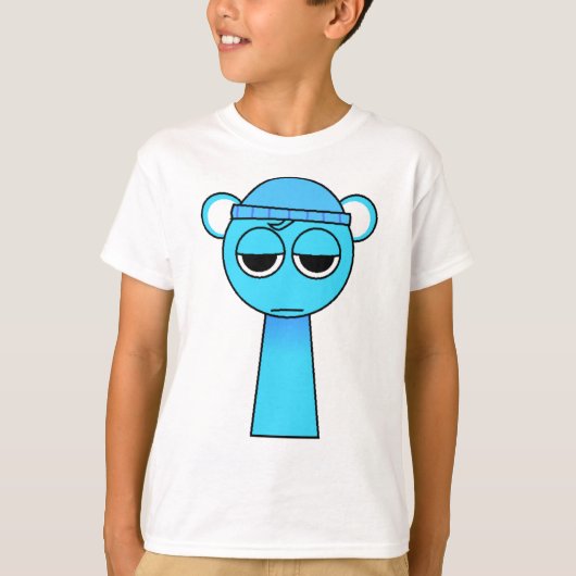 Sky Blue from Sprunki Retake T-shirt (Voorkant)