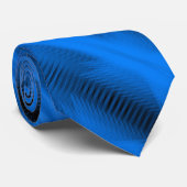 Sky Blue Futuristic Abstract Diagonal Pattern Art Stropdas (Opgerold)