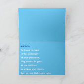 Sky Blue Gefeliciteerd met je Afstuderen Kaart (Binnen)