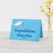 Sky Blue Gefeliciteerd met je Afstuderen Kaart