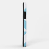 Sky Blue Geometric Deco Cube Patroon Case-Mate iPhone Case (Achterkant/rechts)