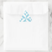 Sky Blue Geometric Deco Cube Patroon Sticker (Tas)