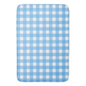Sky blue gingham badmat (Voorkant Verticaal)