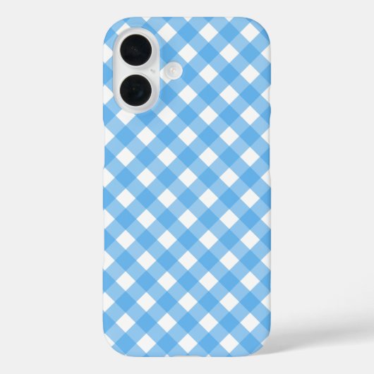 Sky blue gingham Case-Mate iPhone case (Achterkant)