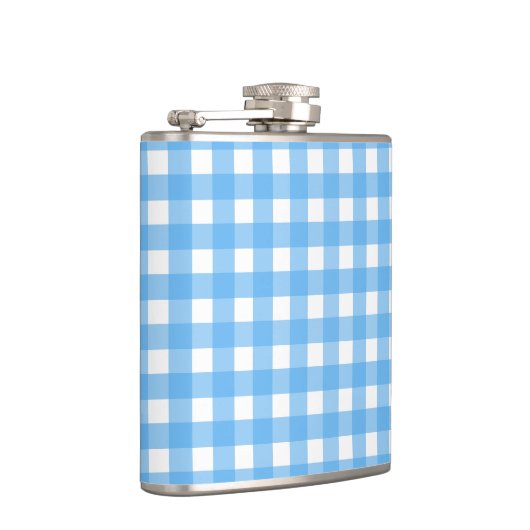 Sky blue gingham heupfles (Rechts)