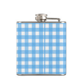 Sky blue gingham heupfles (Achterkant)