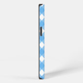 Sky blue gingham Hoesje-Mate iPhone case Hoesje (Rechterkant)