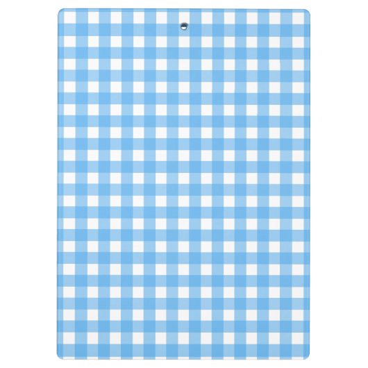Sky blue gingham klembord (Achterkant)