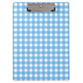 Sky blue gingham klembord (Voorkant)