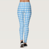 Sky blue gingham leggings (Achterkant)