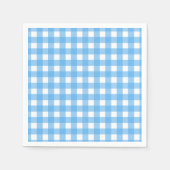 Sky blue gingham servet (Voorkant)