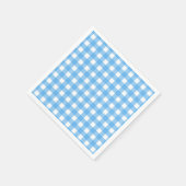 Sky blue gingham servet (Hoek)