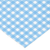Sky blue gingham tafelkleed (Gekanteld)