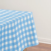 Sky blue gingham tafelkleed (Voorbeeld)