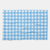 Sky blue gingham theedoek (Horizontaal)
