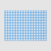 Sky blue gingham tissuepapier (Voorkant)