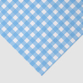 Sky blue gingham tissuepapier (Detail)
