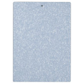 Sky Blue Glitter Monogram Klembord (Achterkant)