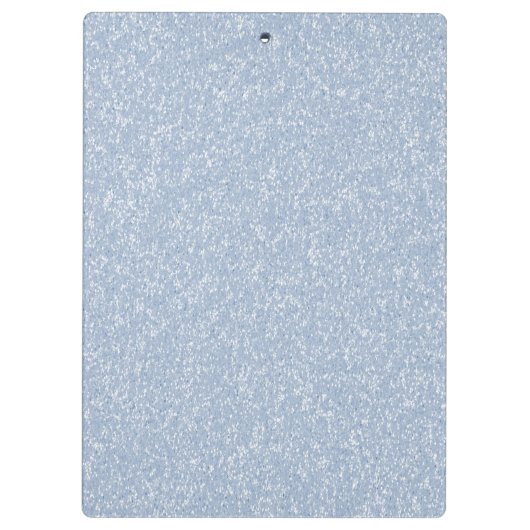 Sky Blue Glitter Monogram Klembord (Achterkant)