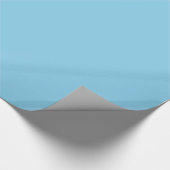 Sky Blue Glossy Wrapping Paper Cadeaupapier (Hoek)